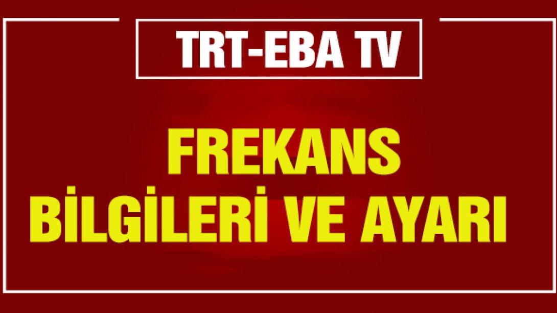 TRT-EBA TV Frekans Bilgileri ve Ayarı
